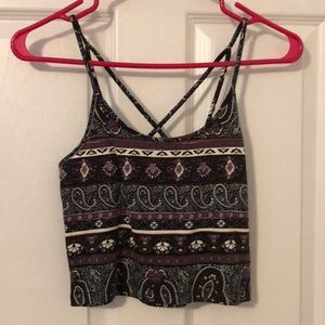 5 for $20! Black and purple crop top